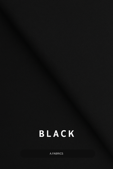 Premium Black Wool Fabric – Luxury Winter Collection