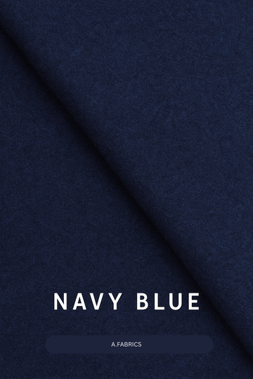 Premium Navy Blue Wool Fabric – Luxury Winter Collection